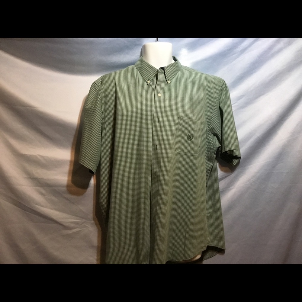 Ralph Loren - Chaps green pen strip shirt